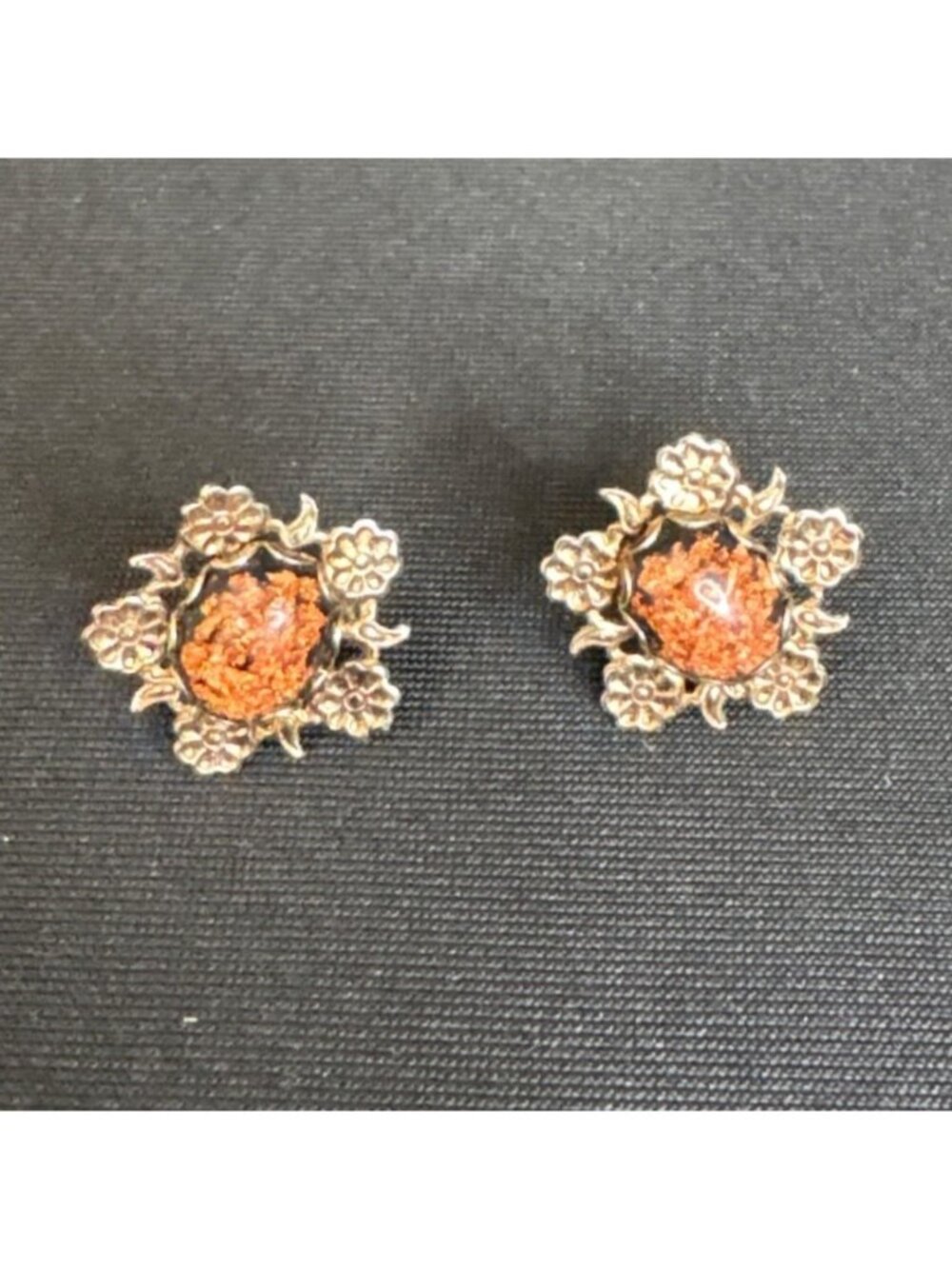 Vintage Dangle Earring Lot of 5 Studs & Dangling Gemstones Costume Earrings - Picture 8 of 16